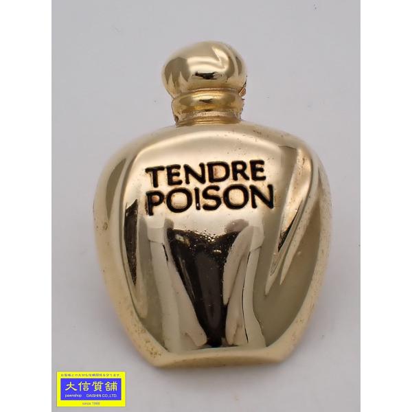 CHRISTIAN DIOR ディオール GP ピンバッジ TENDRE POISON タンドゥル プワゾン 香水瓶 ピンブローチ 中古B 【送料無料】 C-9699
