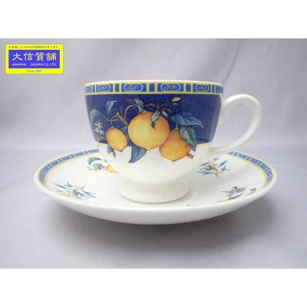 WEDGWOOD ウェッジウッド ティーカップ ソーサー リー シトロン 中古A- 【送料無料】 D-2490