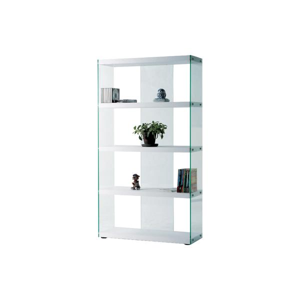 ���J �y����s�z �X�g���[�W �O���X�V�F���t �z���C�g W83×D31.5×H149 �g�� HAB-624WH [F070902]