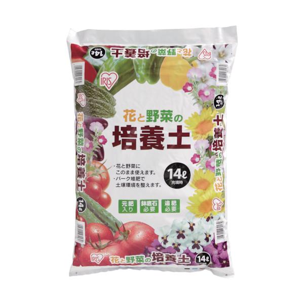 他サイト： アイリスオーヤマ IRIS  【別途送料】花と野菜の培養土 14L 14L [155-462469]の商品画像