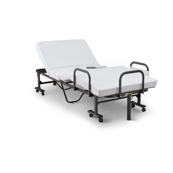 他サイト： アイリスオーヤマ IRIS  【別途送料】折りたたみ電動リクライニングベッド ホワイト OTBSS-BDH [155-682572]の商品画像