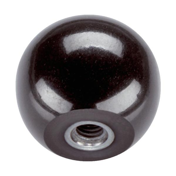 ※メーカー確認後の出荷となります！確認後欠品・廃番等の問題が発生しましたらご連絡いたします！ご了承願います　◆特長●表面はバリがなく研磨しています。◆用途◆仕様●外径(mm)：20●ねじ寸法：M5●ねじ深さ(mm)：7.5●色：黒●ノブサイ...