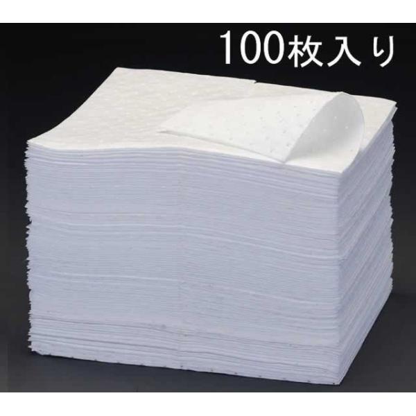 エスコ ESCO  【個人宅不可】 410x460x4mm 油吸着マット（水分離型/100枚） EA929DE-4 [2-5423662]