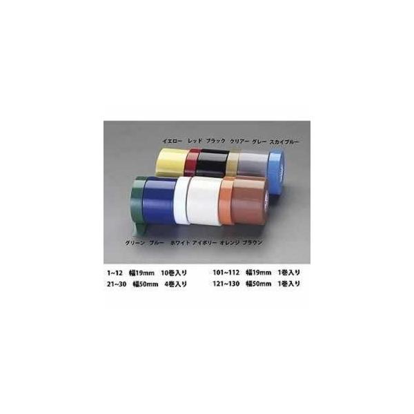 エスコ ESCO 19mmx20m ビニールテープ（赤） EA944NX-104 [I250201]
