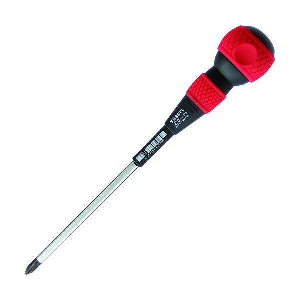 他サイト： ベッセル VESSEL ボールグリップドライバー 220 +2×150 220-2-150 [22-1-124-6798]の商品画像