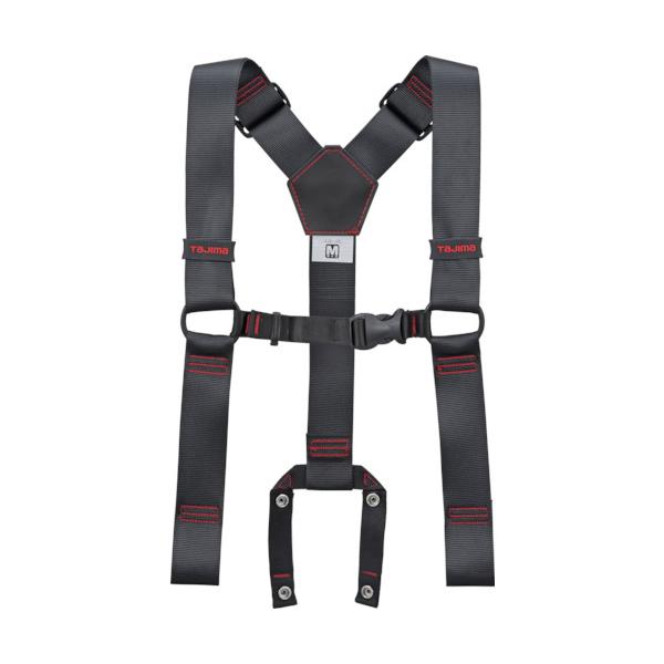 他サイト： TJMデザイン タジマ サスペンダー 黒 Mサイズ YPM-BK [50-166227]の商品画像