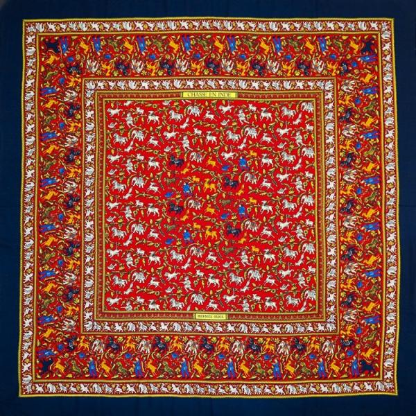 HERMES（エルメス） カレジェアン カレ140 CHASSE EN INDE インドの