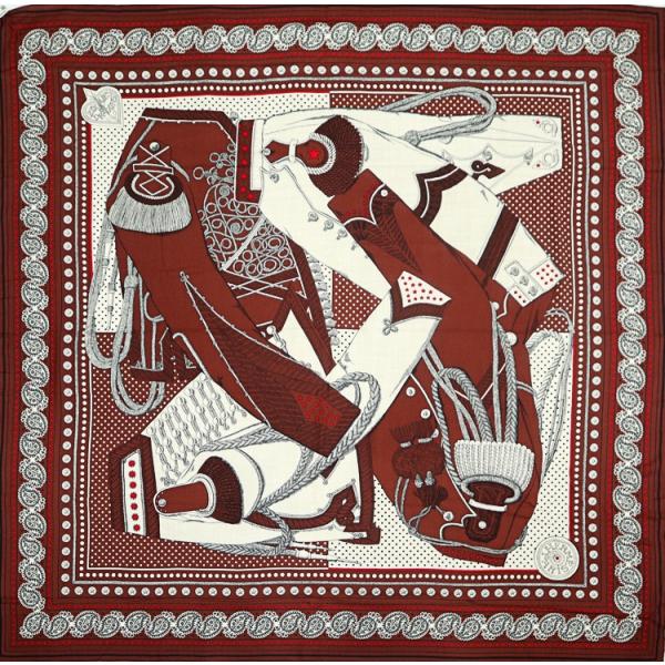 エルメス カレ140 ズアヴとドラゴン カシシル カレジェアン スカーフ HERMES（エルメス） 【新品同様】エルメス カレジェアン カレ140