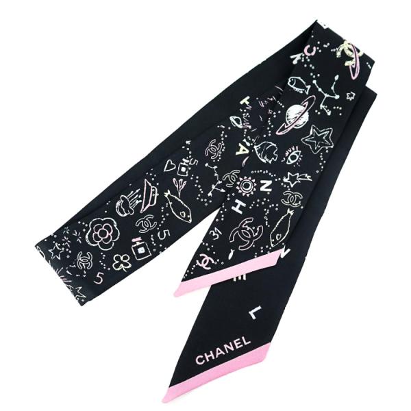 CHANEL（シャネル） 【極美品】CHANEL スカーフ ツイリー シルク 100