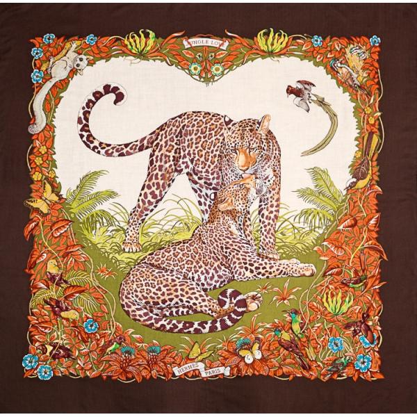 HERMES（エルメス） カレジェアン カレ140 Jungle Love ジャングルラブ