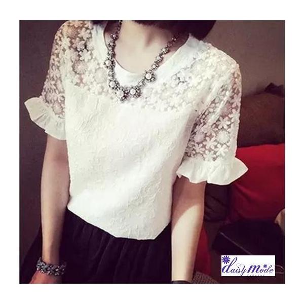 ブラウス 白 半袖 レース トップス 半袖 白 レース トップス 袖 レース トップス 肩 レース トップス Buyee Buyee บร การต วกลางจากญ ป น ซ อจากประเทศญ ป น