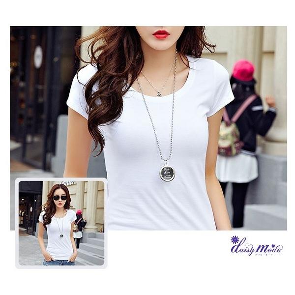 Tシャツ レディース 半袖 無地 Uネック スリムシルエット トップス レディース Tシャツ 無地 白 黒 Buyee Buyee Japanese Proxy Service Buy From Japan Bot Online