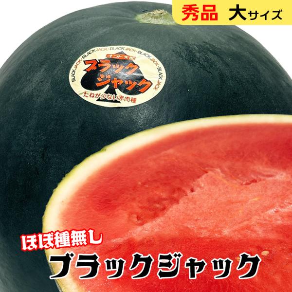 ブラックジャック西瓜 大サイズ 西瓜 黒皮 高糖度 熊本県 鳥取県 千葉県 山形県 秀・優品 ブラックジャック 9kg以上 贈答用 お中元 暑中見舞い 爆買