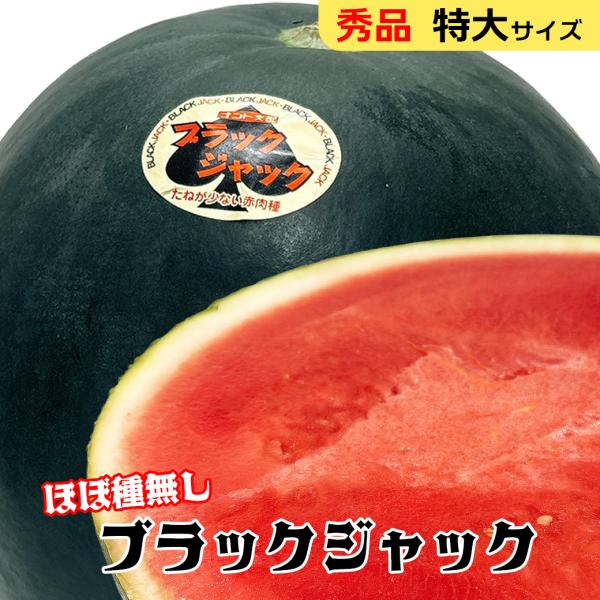 ブラックジャック西瓜 特大サイズ 西瓜 黒皮 高糖度 熊本県 鳥取県 千葉県 山形県 秀・優品 ブラックジャック 11kg以上 贈答用 お中元 暑中見舞い 爆買