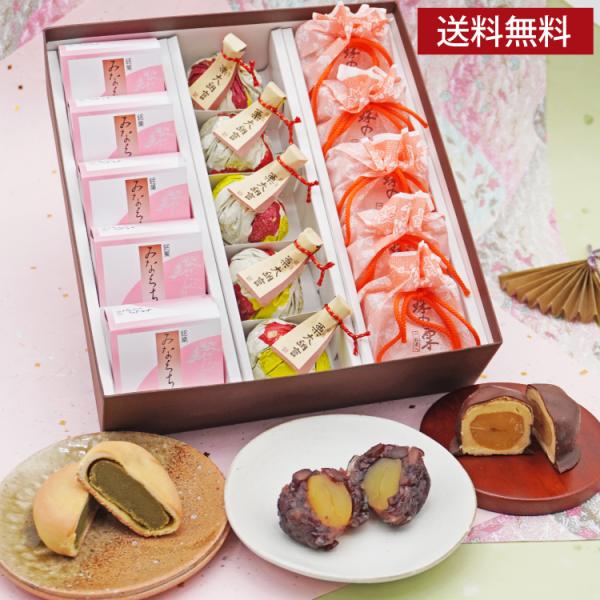 内容：みなくち5個/栗大納言5個/珠の栗5個―様々なギフトシーンにご利用頂けますー《季節の贈り物に》お年賀 ご挨拶 お正月 迎春 桃の節句 ひな祭り バレンタインデー ホワイトデー  端午の節句 子どもの日 母の日 父の日 敬老の日 お中元...