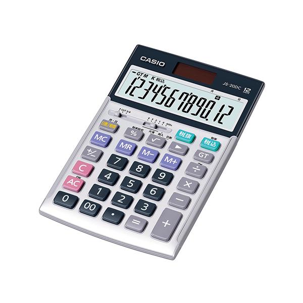 カシオの電卓(JS-20DC) CASIO（カシオ） 本格実務電卓 JS-20DC-N : ダイヤストア - 通販