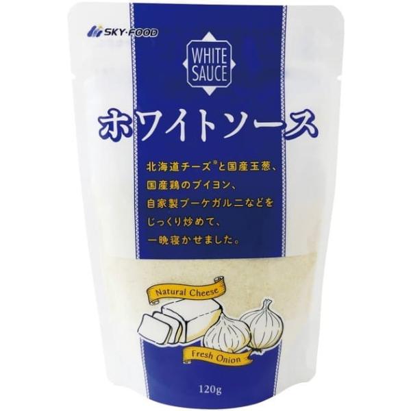 【原材料】 小麦粉（国内製造）、脱脂粉乳、玉葱、ナチュラルチーズ、食塩、食用こめ油、チキンブイヨン、砂糖、ブーケガルニ（食用オリーブ油、香草）、生姜ペースト、にんにくペースト、ホワイトペッパー＊ホワイトソースを溶かす目安（シチューなどに）2...