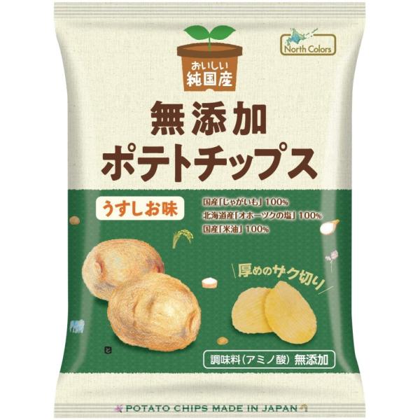 ノースカラーズ 純国産 ポテトチップス うすしお味 55g 国産じゃがいも 米油