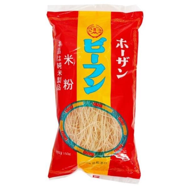 【原材料】 米（タイ産）☆焼ビーフン・・・熱湯に約2分、又は水で約10〜30分つけて戻します。季節の野菜や豚肉・ムキエビなどと炒めます。☆サラダビーフン・・・熱湯に5〜10分位つけて好みのかたさに戻します。水で冷やし、よく水切りします。きゅ...