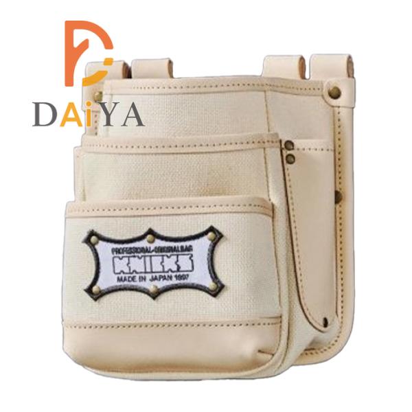 ニックス KNICKS KH-301H ツーウェイタイプ帆布生地ヌメ革補強3段腰袋