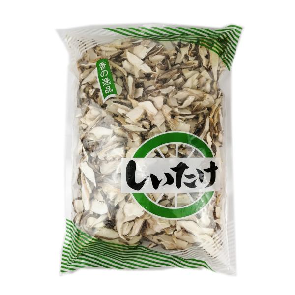 原材料：しいたけ(菌床)内容量：500ｇ賞味期限：１年以上原産国：中国保存方法：高温多湿、直射日光を避け冷暗所で保存輸入会社：　大洋物産株式会社■POINT椎茸スライスは、足切りの手間も無く、スライスしているので、水戻りが早い(10~15分...