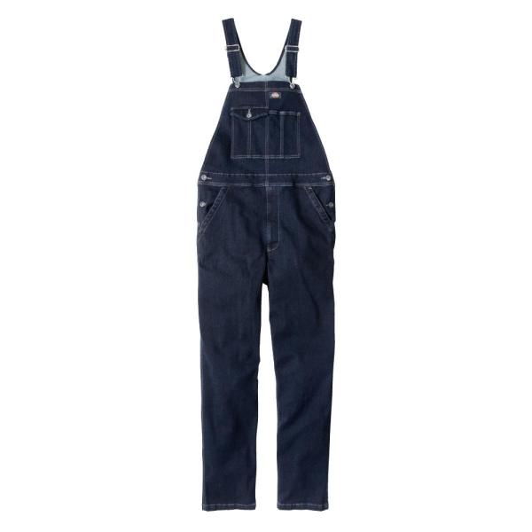 Dickies ストレッチ シルキーデニム オーバーオール インディゴ M D-689 ディッキーズ 作業着 作業服 デニム