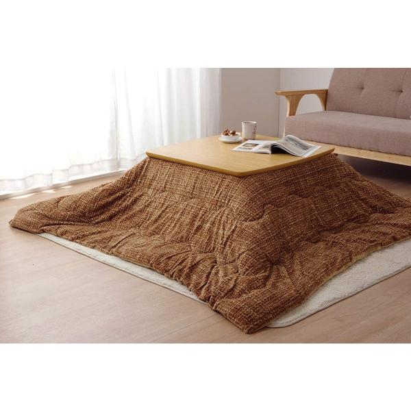 【i】【代引不可】イケヒコ こたつ掛けふとん 正方形 ノート ベージュ 約190×190cm #6822209【北海道・沖縄・離島不可】 daiyu8-y_4550317014772