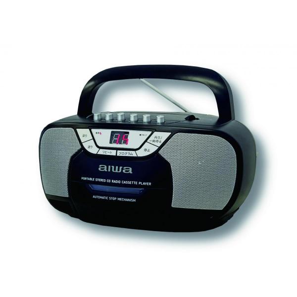 【在庫有・即納】aiwa audio -G CRC2 CD/ラジオ/カセット ベーシックCDラジカセ GAA5-CRC0002(BK) ブラック アイワ 録音