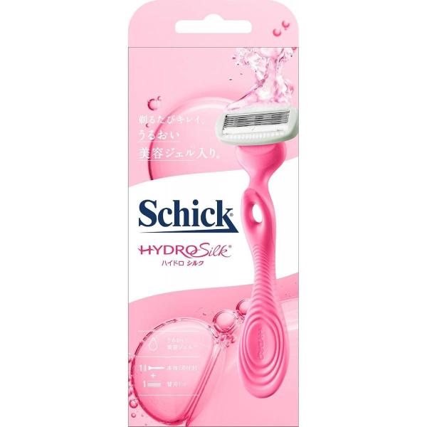 シック ハイドロシルク ホルダー 刃付き＋替刃1コ 女性用 カミソリ 替刃 ボディ Schick