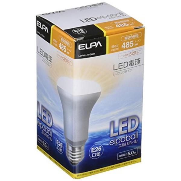 ELPA LED電球 レフ球形 口金直径26mm 電球色 LDR6L-H-G601 khxv5rg ELPA LED電球 レフ球形 口金直径26mm 電球色 LDR6L-H-G601