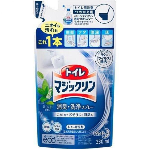 他サイト： トイレマジックリン トイレ用洗剤 消臭・洗浄スプレー ミントの香り 詰替用 330mlの商品画像
