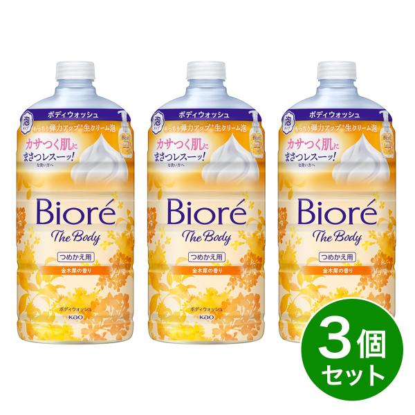 まとめ買い】花王 ビオレ ザ ボディ 泡タイプ 金木犀の香り つめかえ用