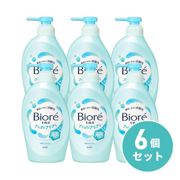花王 ビオレu さっぱりさらさら ポンプ 本体 450mL ボディウォッシュ 液体タイプ ×6個