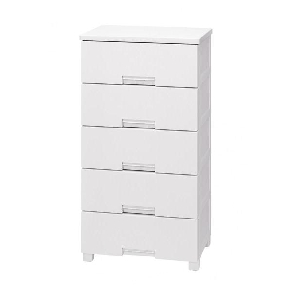 【在庫有・即納】天馬 フィッツチェスト 5505 完成品チェスト 5段 ホワイト (幅55×奥行41×高さ105cm)