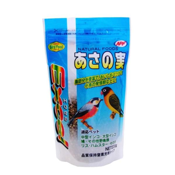 他サイト： ナチュラルペットフーズ(NPF) エクセル あさの実 220g　小鳥の補助食 インコ 鳩 リス ハムスターの商品画像