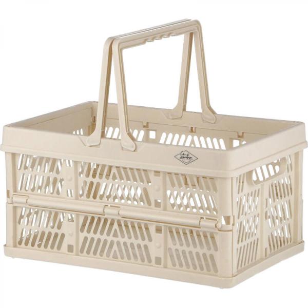 他サイト： 【I】不二貿易 折りたたみコンテナＭ　ＷＨ 新生活 おしゃれ 【代引不可/北海道・沖縄・離島不可】の商品画像