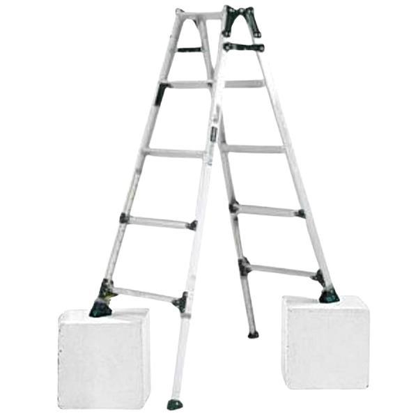 【I】ALINCO アルインコ 伸縮脚付はしご兼用脚立 PRT-150FX 踏ざん幅60mm 各脚441mm伸縮 【代引不可/北海道・沖縄・離島不可】