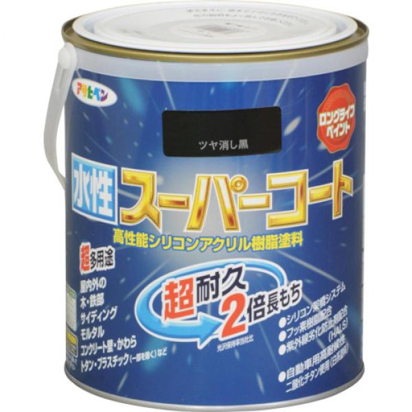 他サイト： 水性スーパーコートツヤ消し黒１．６Ｌの商品画像