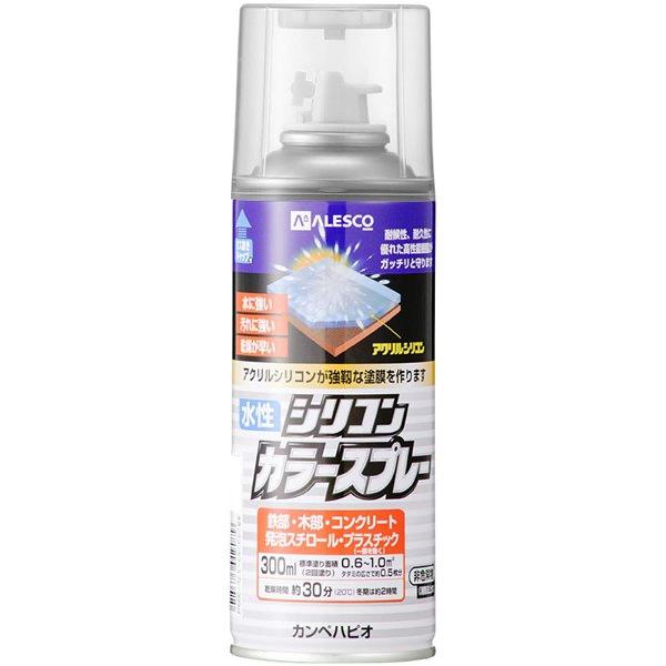 カンペハピオ(Kanpe Hapio) 多用途用  水性シリコンラッカースプレー とうめい 300ml　アクリルシリコン 透明