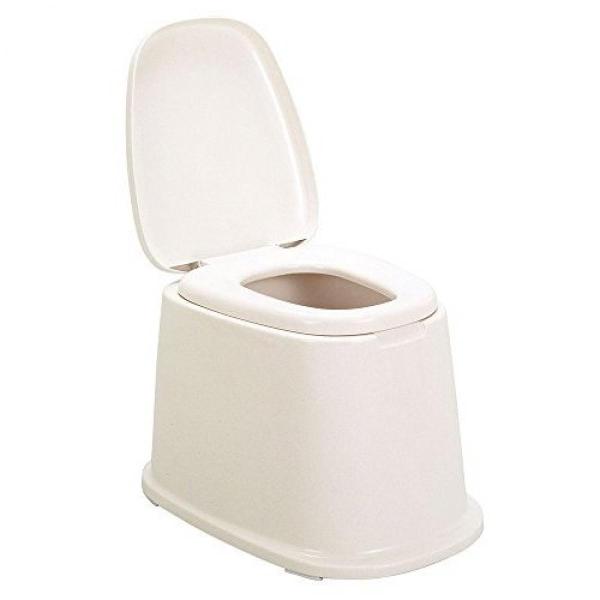 他サイト： トンボ　洋式便座　据置型　和式トイレ用　日本製　ポータブル　トイレ　介護  ライフケア ベージュの商品画像