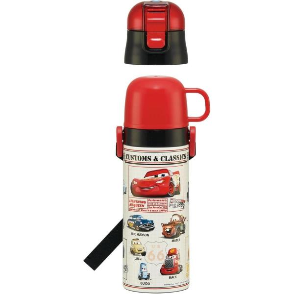 他サイト： スケーター skater 超軽量2WAYステンレスボトル 470ml/430ml カーズ SKDC4 2way 水筒 直飲み コップ飲み マグボトル 子供用水筒 キッズボトルの商品画像