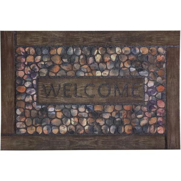 他サイト： ベストコ 玄関マット モザイクタイル 40×60cm ND-467　エントランスラバーマット ブルックリンスタイル ヴィンテージ 泥落としの商品画像