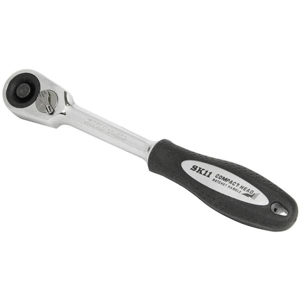 SK11 ラチェットハンドル グリップ付 差込角 6.35mm 1/4インチ SRH2CG