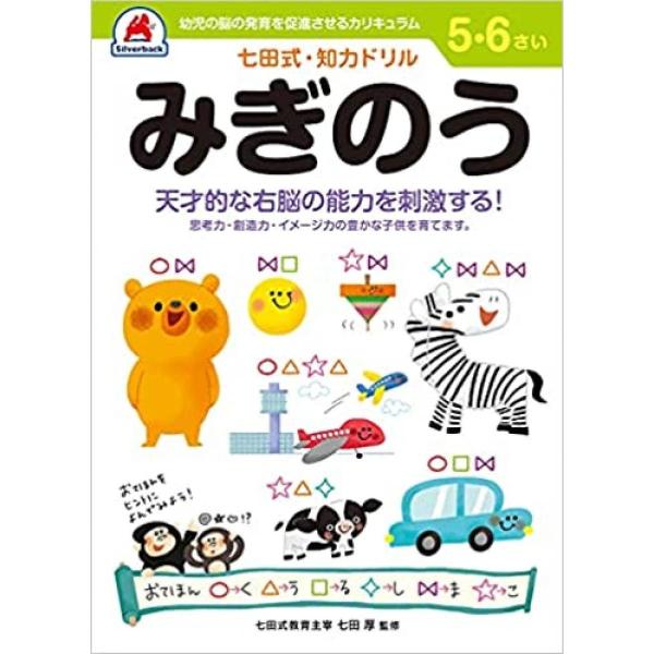 七田式・知力ドリル 5,6歳 みぎのう ドリル 全ページカラー 言葉の能力