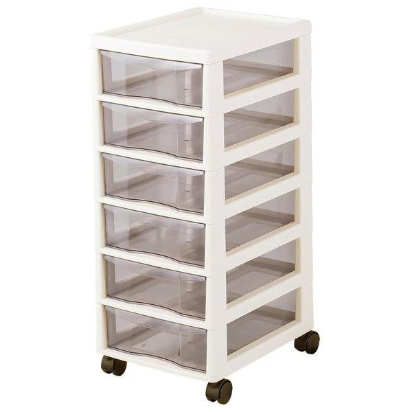 他サイト： JEJ アステージ  書類ケース 引き出し A4 深型 6段 アイボリー 「アプロス」 AP-A4F6の商品画像