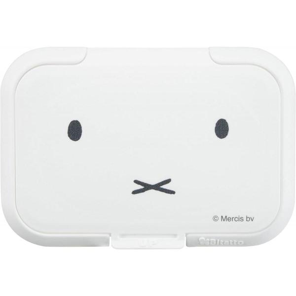 他サイト： エジソンママ 抗菌 ビタット ミッフィー ホワイト ウエットシートのフタ PB00047 蓋のみ 貼ってはがせる 繰り返し miffy かわいい おしりふき お手ふきの商品画像