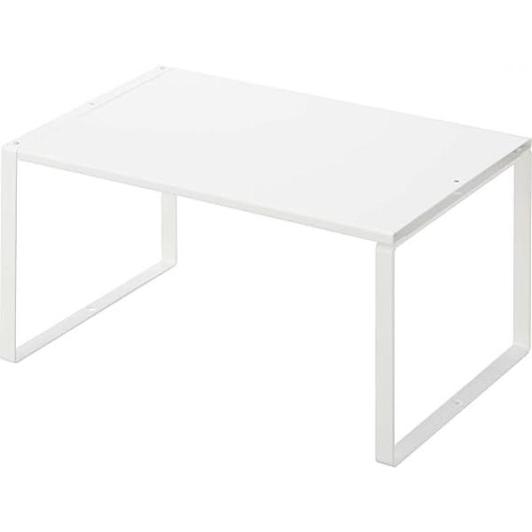 他サイト： 山崎実業(Yamazaki) 伸縮収納棚 ホワイト 約W36.5~60XD23XH18cm プレート Plate キッチンラック シンク下 収納 伸縮式 3829の商品画像