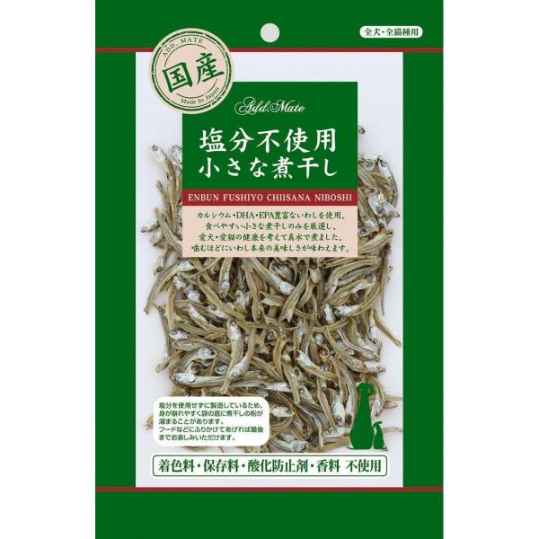 他サイト： ペティオ アドメイト 素材トリーツ 塩分不使用 小さな煮干し 30g 煮干し にぼし いわし ドッグフード 犬用おやつ おやつ Add.Mateの商品画像