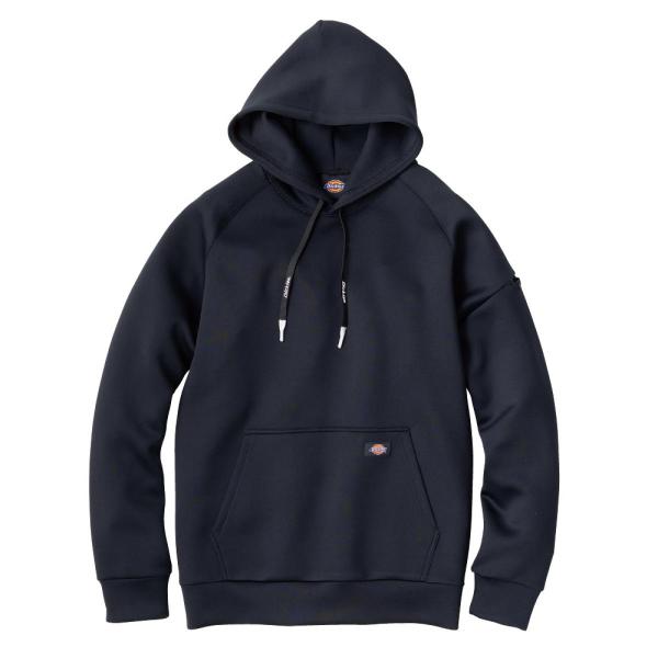 Dickies D-730 シルキーエア フーディー ブラック 3XL ワークウェア 作業着 冬 寒さ 男女兼用 長袖パーカー ディッキーズ コーコス信岡
