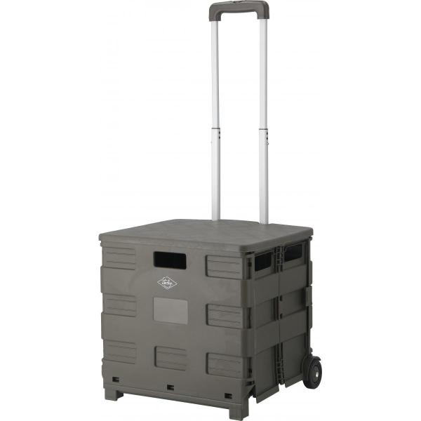 他サイト： 【I】不二貿易 フォールディングキャリーカートＬ蓋　ＫＨ 新生活 おしゃれ 【代引不可/北海道・沖縄・離島不可】の商品画像